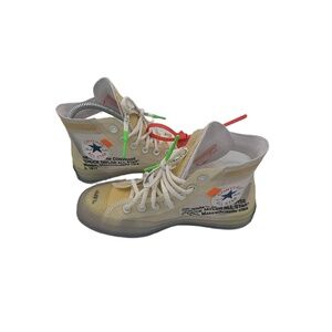 X Converse Chuck 70

"Vulcanized" High-Top Sneakers In White/Clear